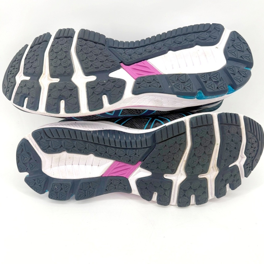 ASICS GT-1000 10 Running Shoes Womens 8 Grey Blue Pink Stability Gym Comfort - Picture 10 of 10